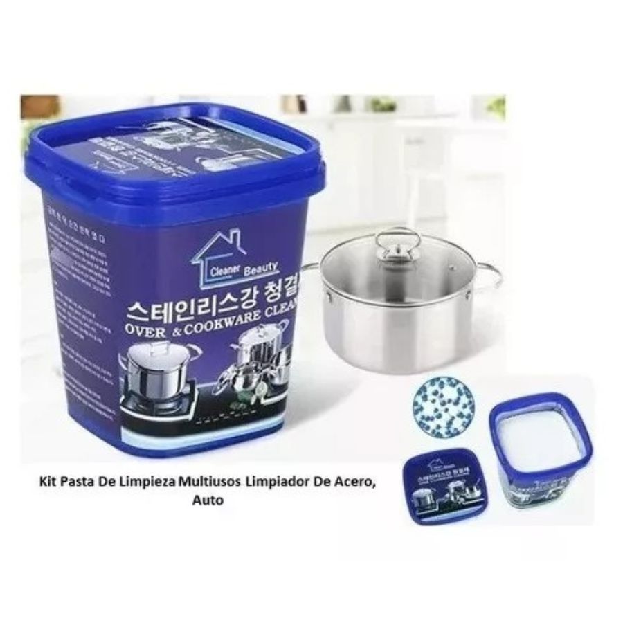 KIT DE LIMPIEZA DE CADENA DE ACERO INOXIDABLE PARA OLLAS - 2
