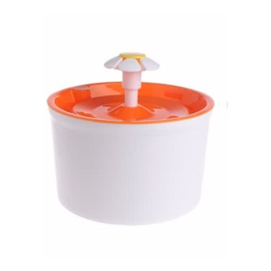 BEBEDERO PERROS CLICK VENTAS DISPENSADOR FUENTE AGUA NARANJA - 1
