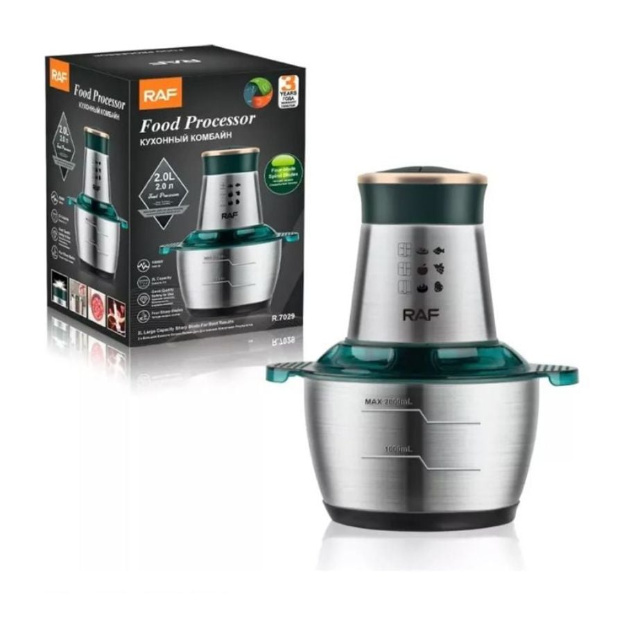 PROCESADOR CLICK VENTAS 2L ALIMENTOS ACERO INOXIDABLE RAF - 1
