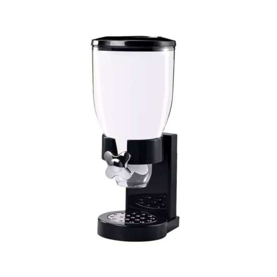 DISPENSADOR DE CEREALES GRANOS FRUTOS SIMPLE MESA 2L NEGRO - 1