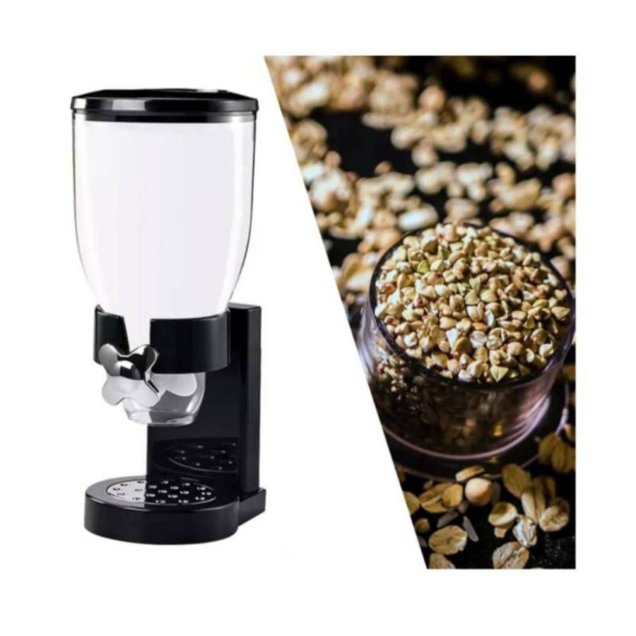 DISPENSADOR DE CEREALES GRANOS FRUTOS SIMPLE MESA 2L NEGRO - 2