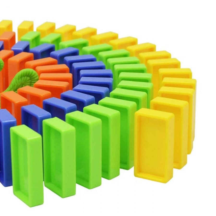 JUEGO DE BLOQUES DE CONSTRUCCIÓN CLICK VENTAS MULTICOLOR TREN DOMINÓ PARA NIÑOS - 2