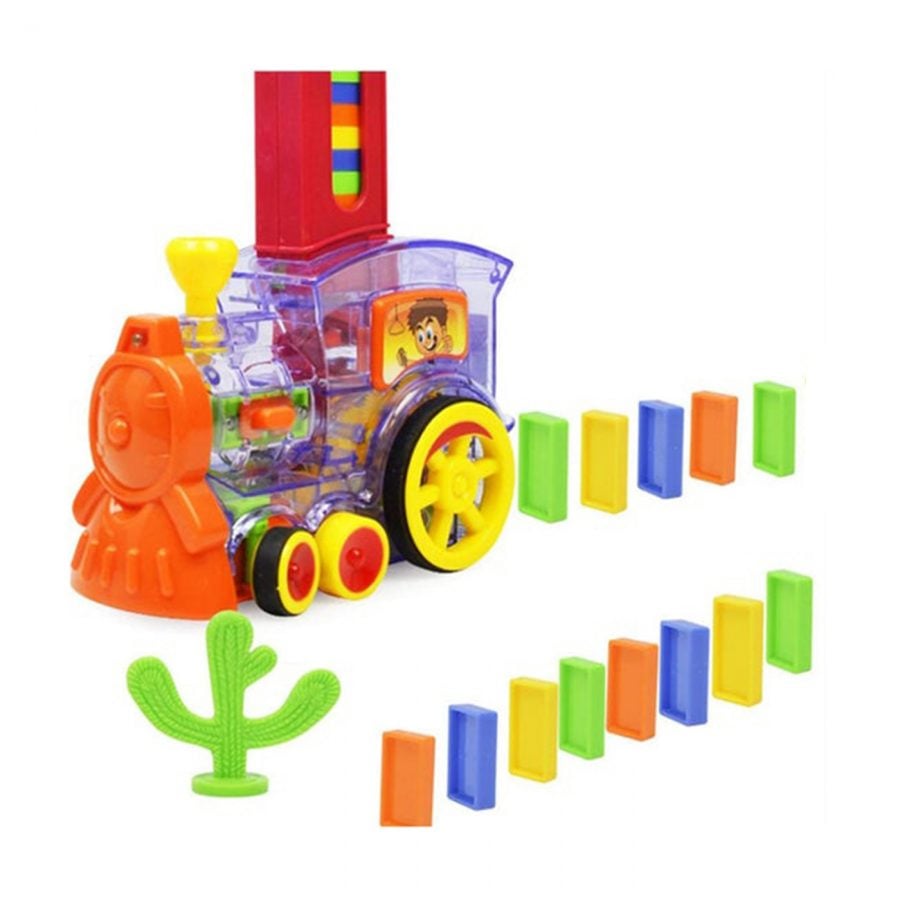 JUEGO DE BLOQUES DE CONSTRUCCIÓN CLICK VENTAS MULTICOLOR TREN DOMINÓ PARA NIÑOS - 3
