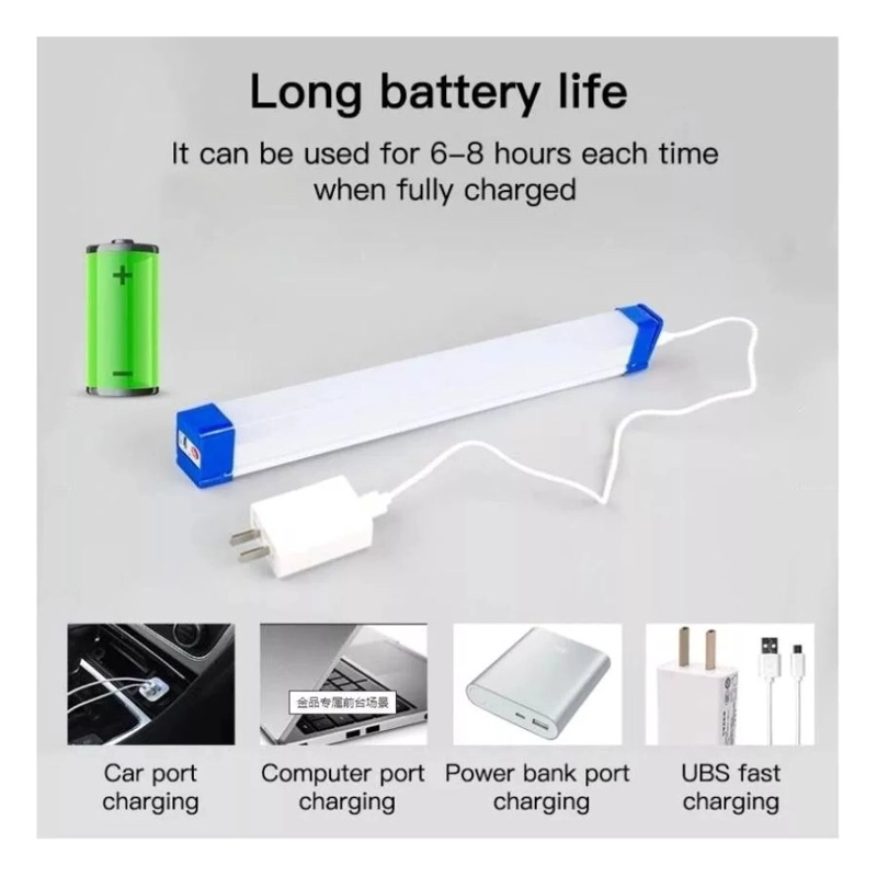 LAMPARA LUZ CLICK VENTAS RECARGABLE ALUMINIO ARMARIO CLOSET LED IMAN 52CM - 3