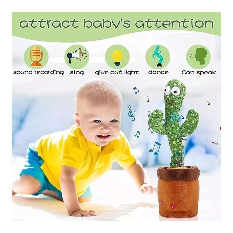 PELUCHE CLICK VENTAS CACTUS BAILARÍN CON REPETIDOR VOZ Y CANCIONES - 4