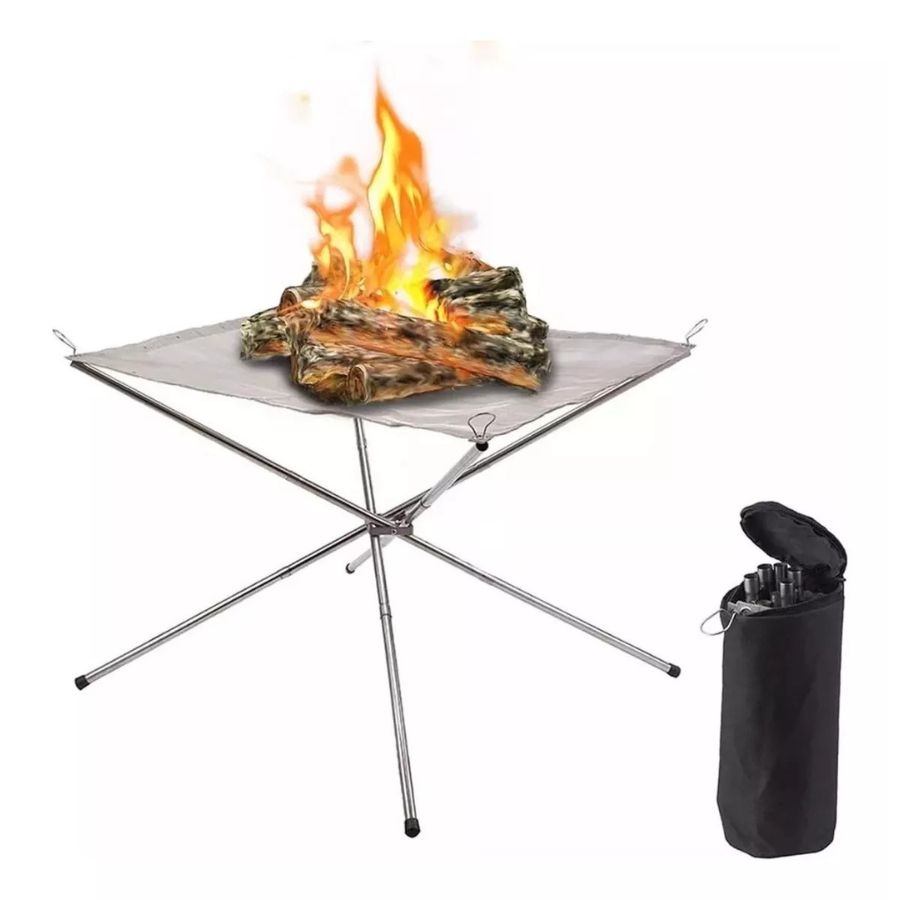 SOPORTE CLICK VENTAS PLEGABLE PORTÁTIL FOGATA PARA CAMPING AIRE LIBRE - 4