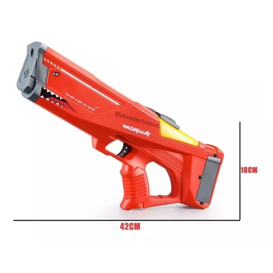 JUGUETE DE AGUA ELÉCTRICO BLASTER PARA NIÑOS ROJO - 2