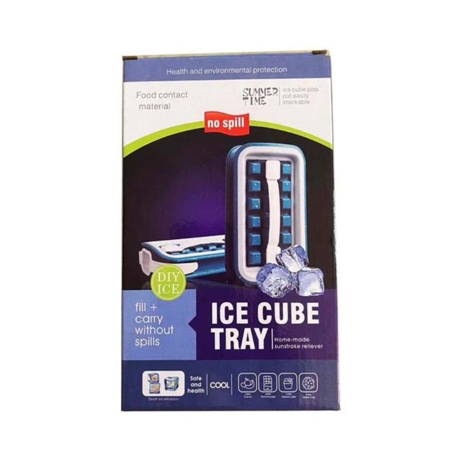 HIELERA MOLDE DE CUBOS DE HIELO PORTATIL - 5