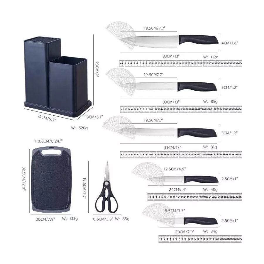 PACK DE UTENSILIOS DE COCINA DE SILICONA NEGRO - 5