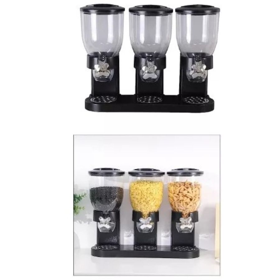 DISPENSADOR TRIPLE CEREAL GRANOS DULCES FRUTOS SECO - 5