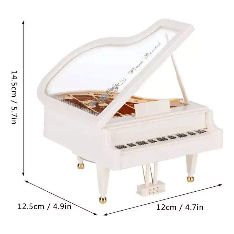 CAJA MUSICAL CLICK VENTAS RETRO PIANO VINTAGE KAWAII REGALO NIÑOS - 4