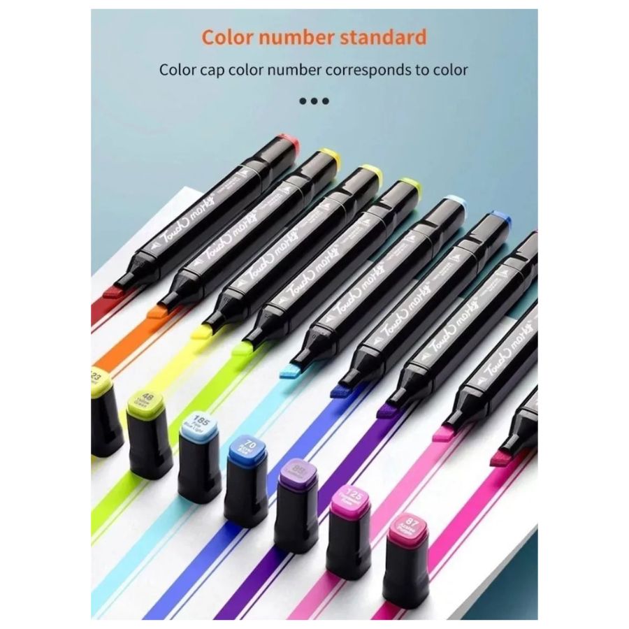 SET DE MARCADORES CLICK VENTAS X24 COLORES DOBLE PUNTA FINA Y GRUESA - 2