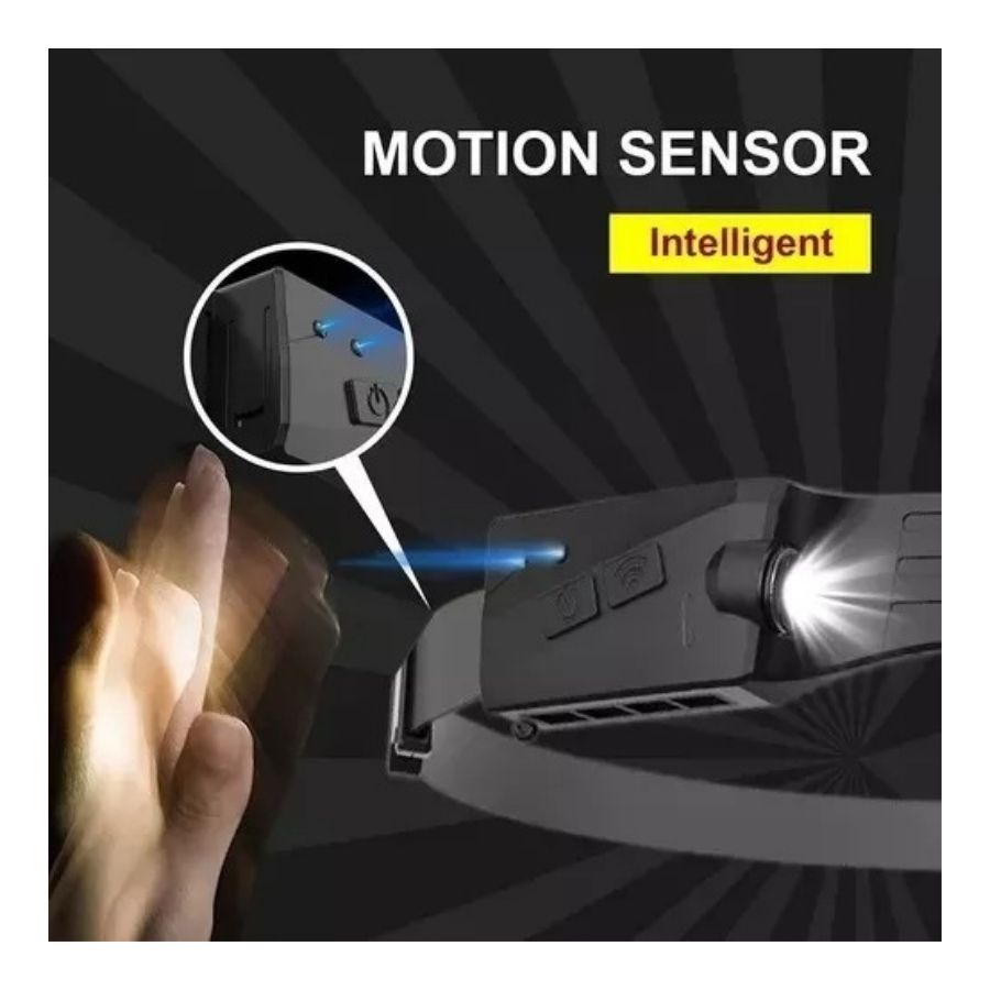 LINTERNA CLICK VENTAS CINTILLO CON SENSOR PARA USO FRONTAL CABEZA - 5