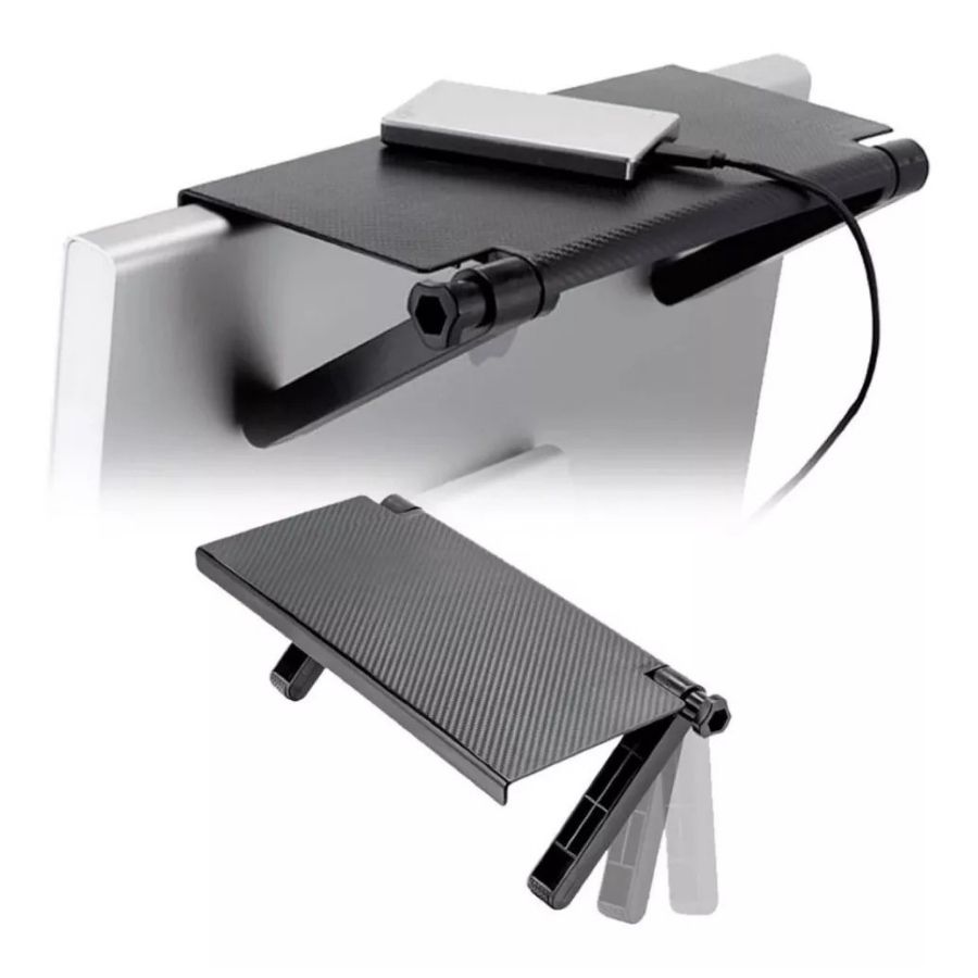 REPISA ESTANTE SOPORTE SOBRE PANTALLA TV AJUSTABLE PLEGABLE - 2