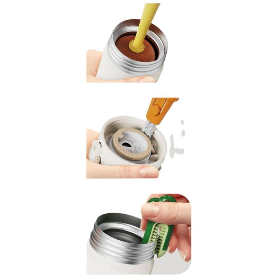 CEPILLO CLICK VENTAS BOTELLAS ESCOBILLA LIMPIA VASOS 3 EN 1 - 2