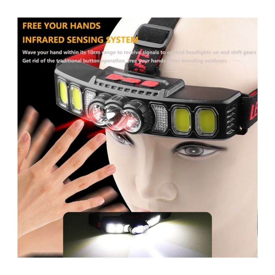 LINTERNA CLICK VENTAS FRONTAL LED CABEZA CON SENSOR DE MOVIMIENTO - 3