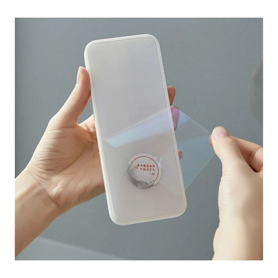 SOPORTE CLICK VENTAS PARED PORTA JABON AUTOADHESIVO DOBLE ORGANIZADOR BAÑO - 2