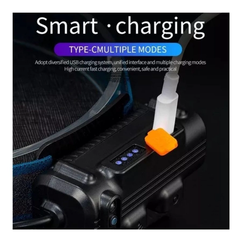 LINTERNA CLICK VENTAS FRONTAL CABEZA LED SENSOR DE MOVIMIENTO RECARGABLE CAMPING - 2