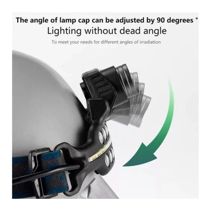 LINTERNA CLICK VENTAS FRONTAL CABEZA LED SENSOR DE MOVIMIENTO RECARGABLE CAMPING - 3