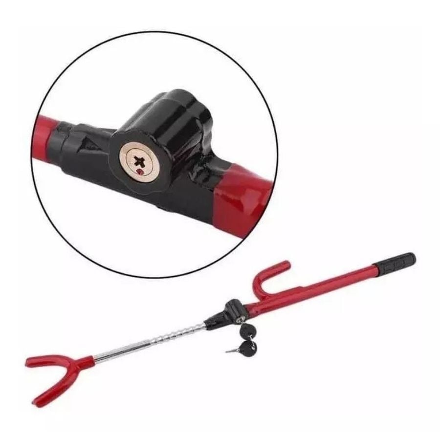 TRABA VOLANTE CLICK VENTAS ANTI ROBO REFORZADO PARA AUTO - 2