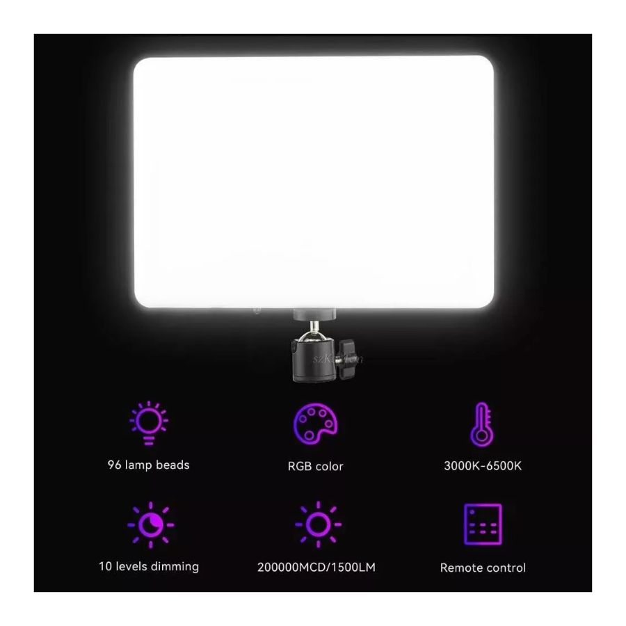 PANEL ESTUDIO LUZ DE RELLENO PL-26 PANEL VIDEO FOTOGRAFÍA - 2