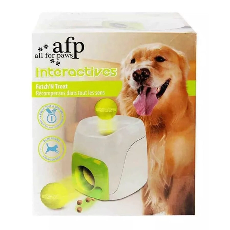 LANZADOR DE PELOTAS Y SNACK PARA PERRO INTERACTIVO - 1