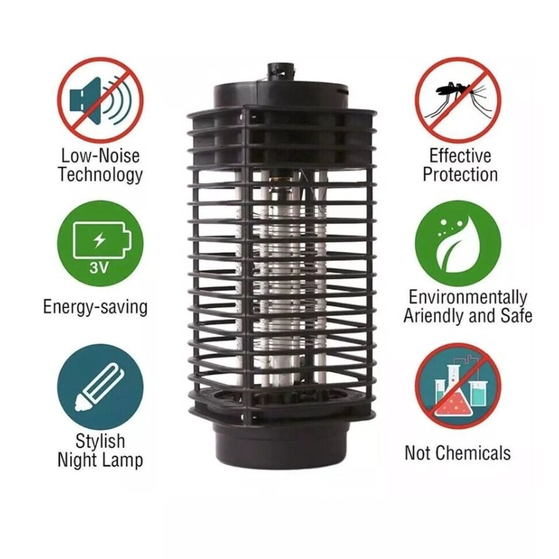 LÁMPARA CLICK VENTAS UV MATAMOSQUITOS INSECTO REPELENTE MOSCAS - 2