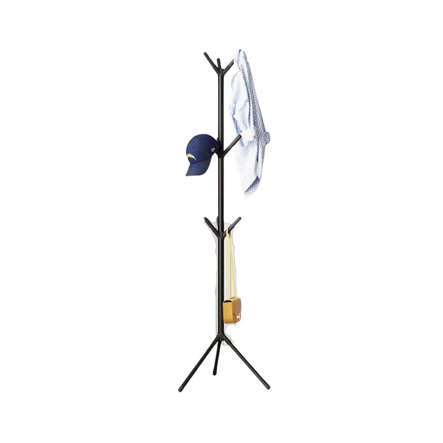COLGADOR CLICK VENTAS PERCHERO TRIPO ADORNO ROPA SOMBRERO NEGRO - 1