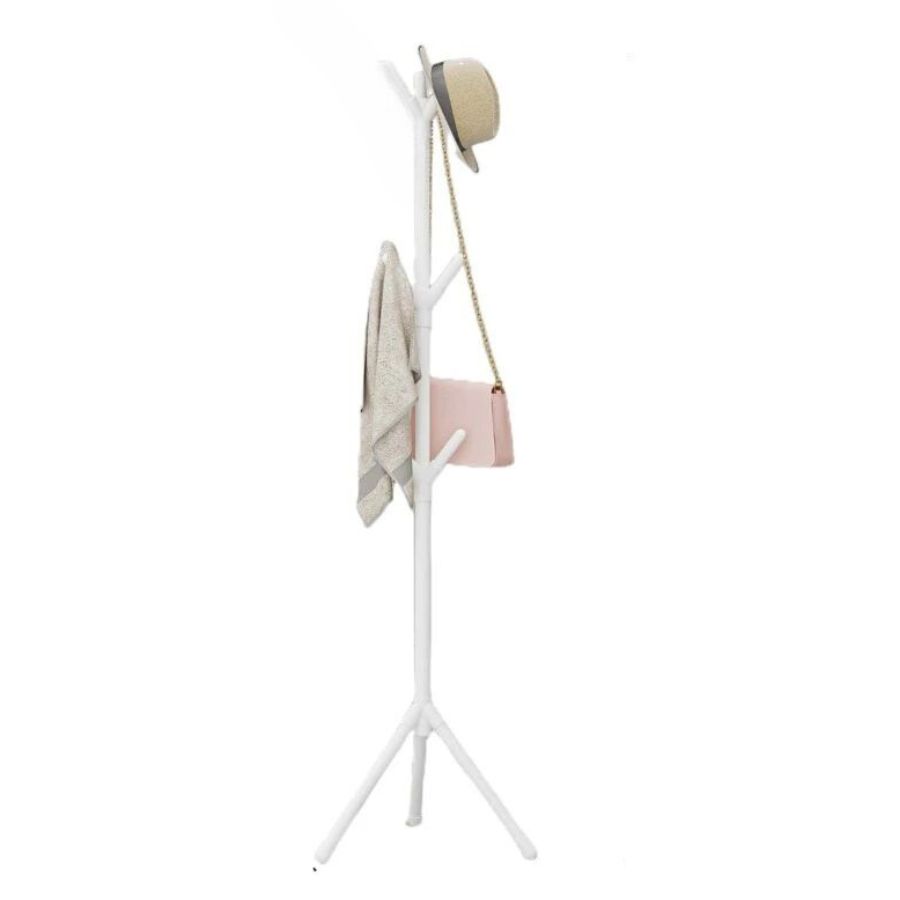 COLGADOR CLICK VENTAS PERCHERO TRIPO ADORNO ROPA SOMBRERO BLANCO - 1