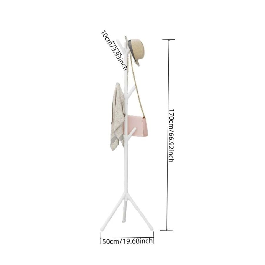 COLGADOR CLICK VENTAS PERCHERO TRIPO ADORNO ROPA SOMBRERO BLANCO - 2