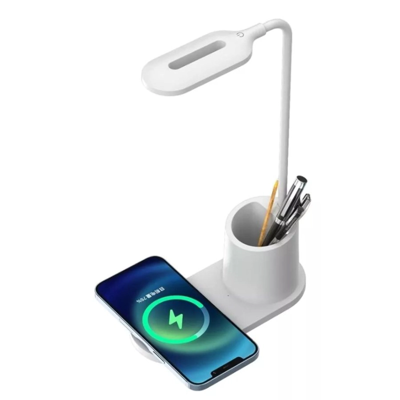LAMPARA FLEXIBLE CARGADOR LED ESCRITORIO INALAMBRICA - 2