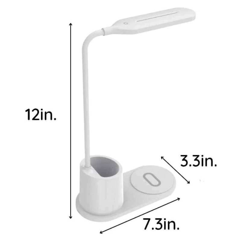 LAMPARA FLEXIBLE CARGADOR LED ESCRITORIO INALAMBRICA - 3
