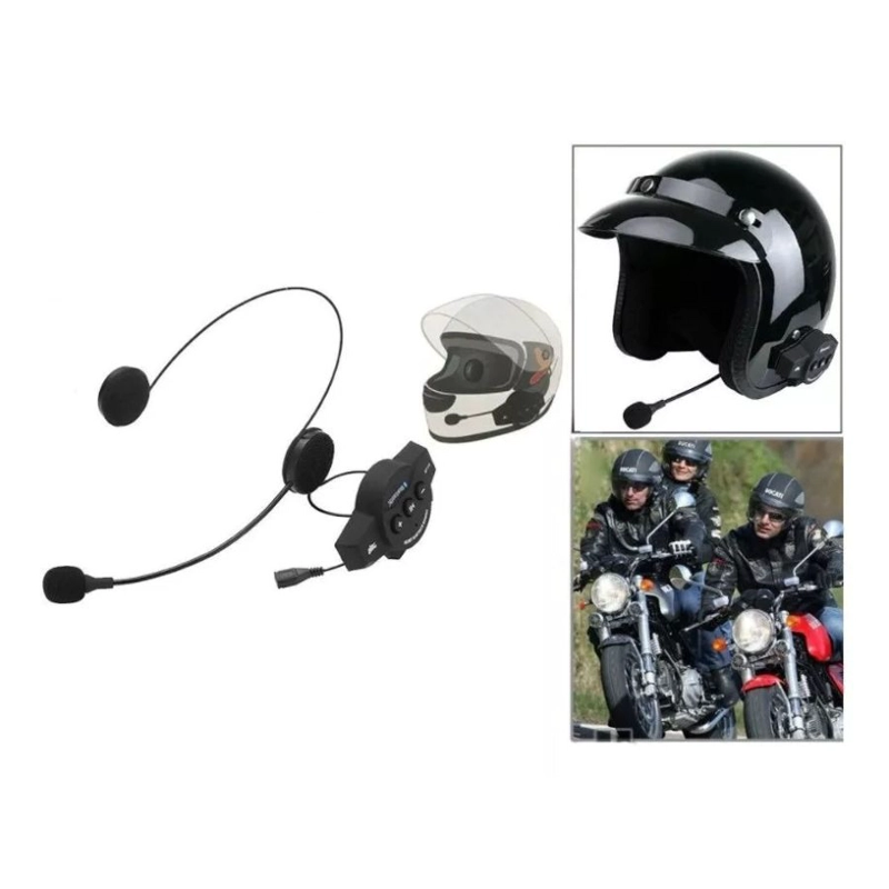 AUDÍFONOS CLICK VENTAS CASCO MOTO LLAMADA MP3 BLUETOOTH - 5