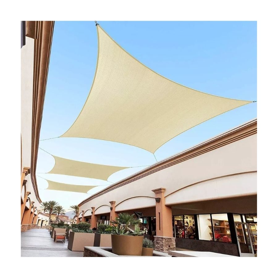 CARPA TOLDO VELA RECTANGULAR IMPERMEABLE SOMBREADOR 5X4M - 2