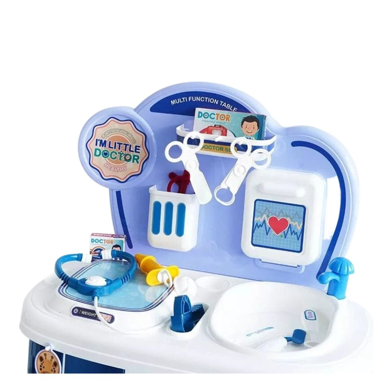 JUGUETE CLICK VENTAS AZUL JUEGO DE MEDICO MESA DOCTOR EDUCATIVO PARA NIÑOS - 2