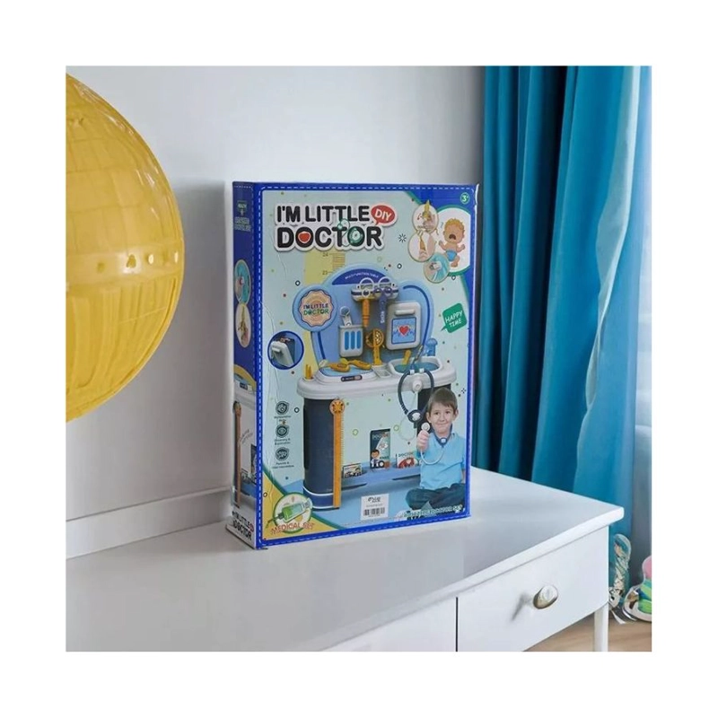 JUGUETE CLICK VENTAS AZUL JUEGO DE MEDICO MESA DOCTOR EDUCATIVO PARA NIÑOS - 4
