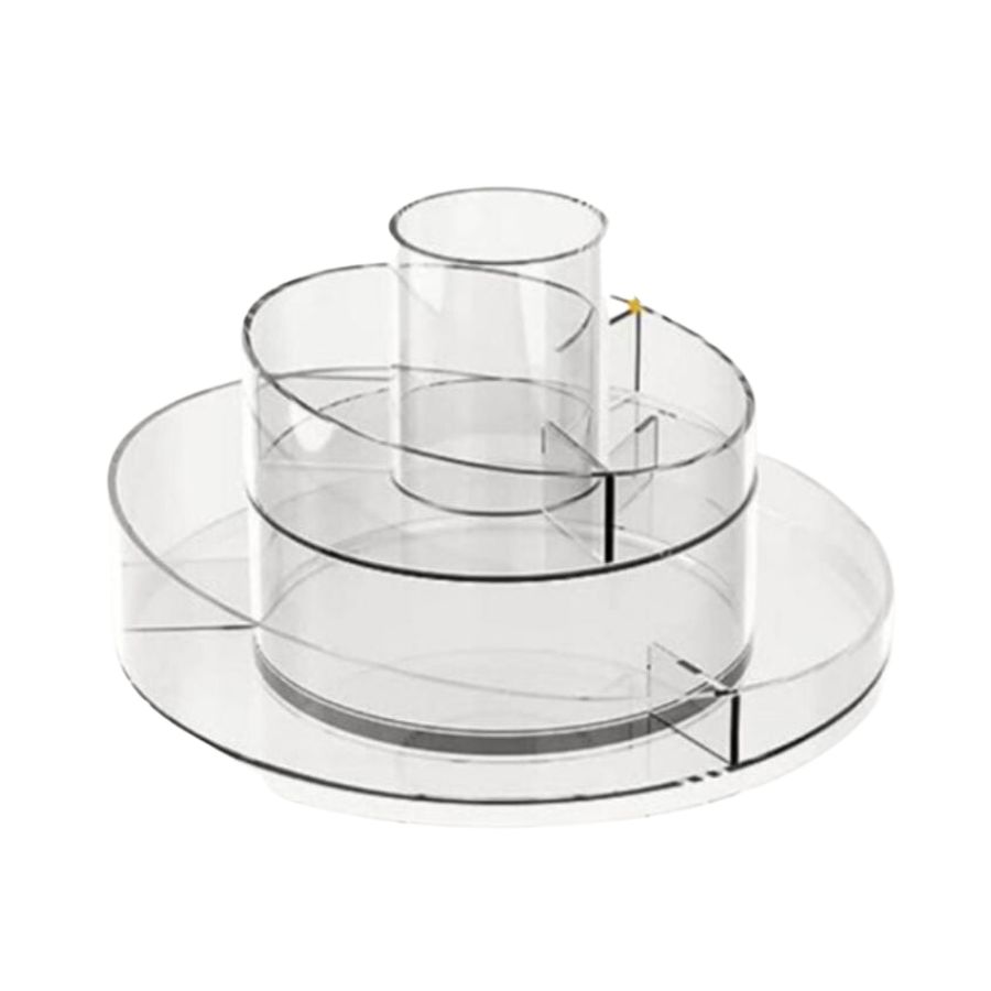 ORGANIZADOR DE MAQUILLAJE GIRATORIA 360 2 NIVELES - 1