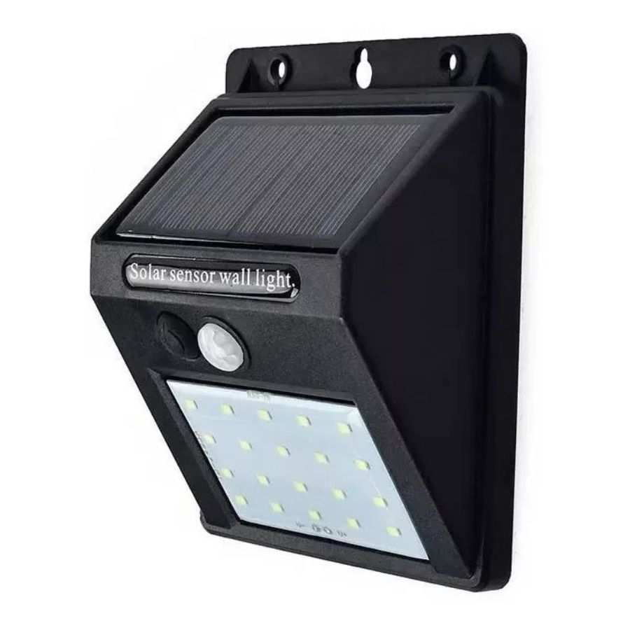 PACK CLICK VENTAS X2 APLIQUE LUZ LED SOLAR CON SENSOR DE MOVIMIENTO - 1