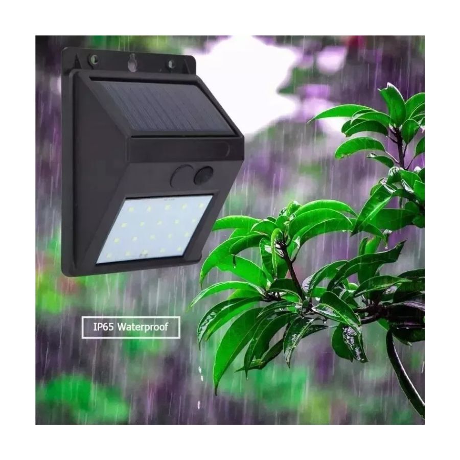 PACK CLICK VENTAS X2 APLIQUE LUZ LED SOLAR CON SENSOR DE MOVIMIENTO - 4