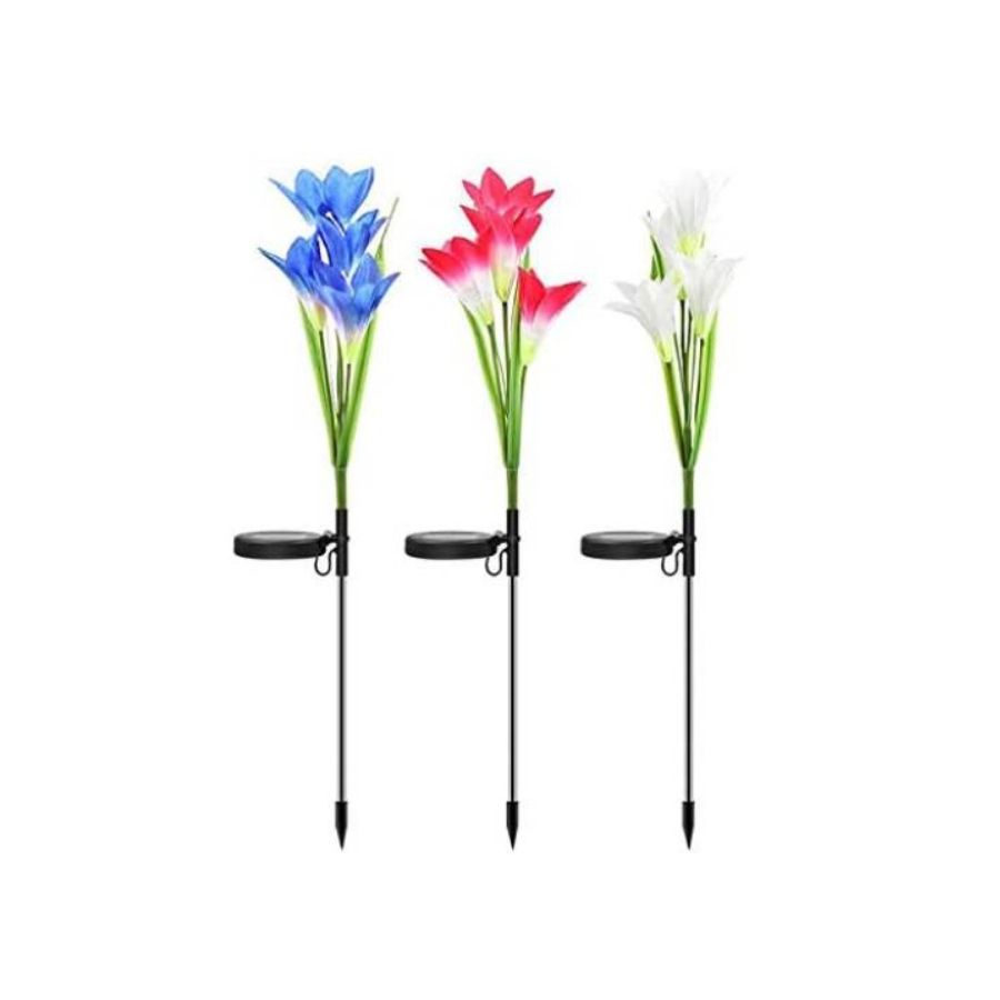 PACK CLICK VENTAS 3 LIRIOS ARTIFICIALES LED SOLAR - 1