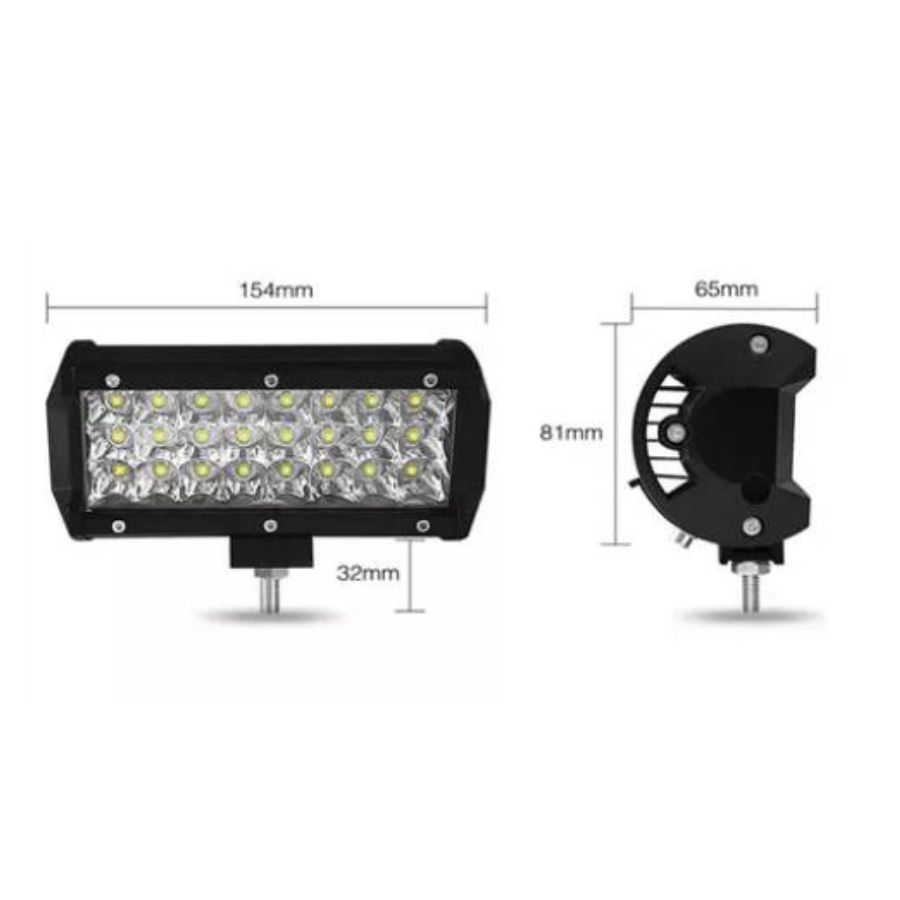 PACK 2 FOCOS LED NEBLINERO BARRA RECTA 120W 40 LED PREMIUM - 4