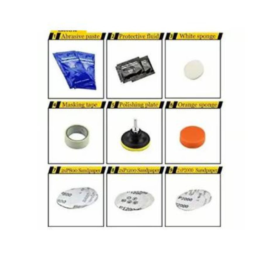 KIT DE REPARACION DE FOCOS LIMPIEZA Y PULIDOR - 3