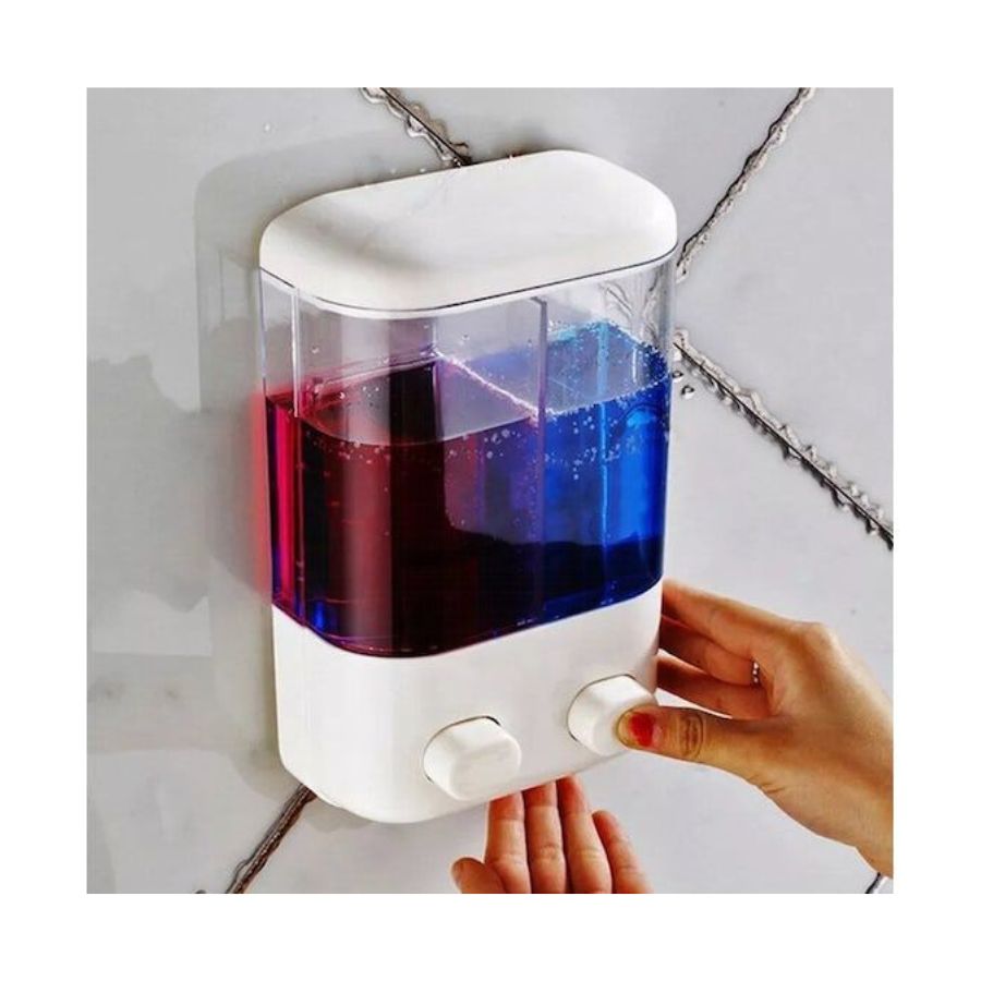 DISPENSADOR DE JABÓN CLICK VENTAS DE BAÑO DOBLE GEL 1000 ML - 3