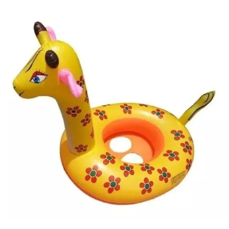 FLOTADOR CLICK VENTAS SALVAVIDAS PISCINA ESTILO JIRAFA VERANO NIÑOS - 1