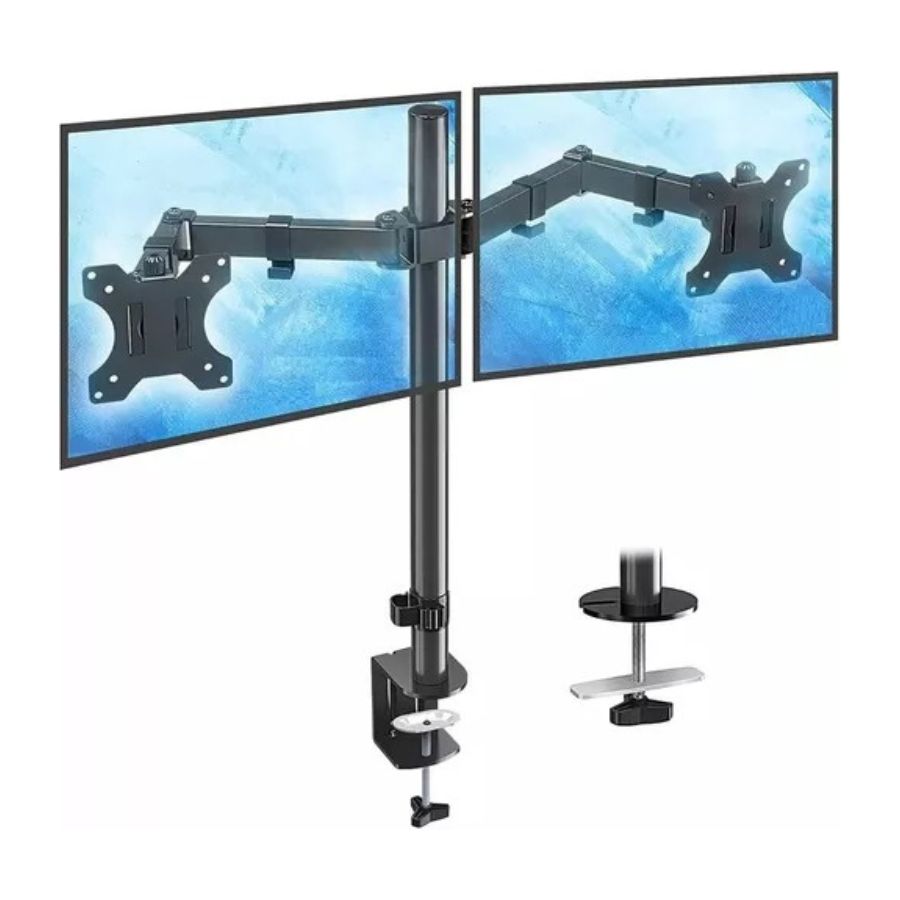 SOPORTE BASE PARA MONITOR DOBLE MESA BASE ESCRITORIO 13 A 37P - 3