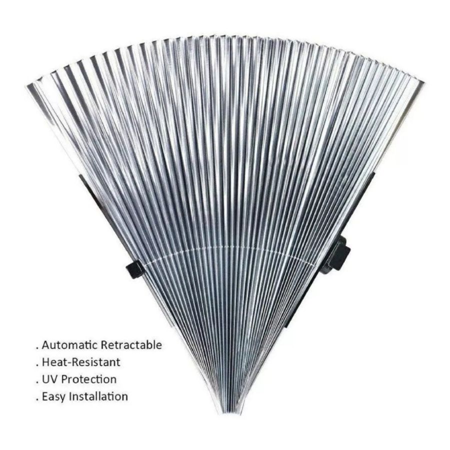 PARASOL RETRACTIL QUITASOL AUTO CORTINA PARA SOL AUTO 65CM - 3
