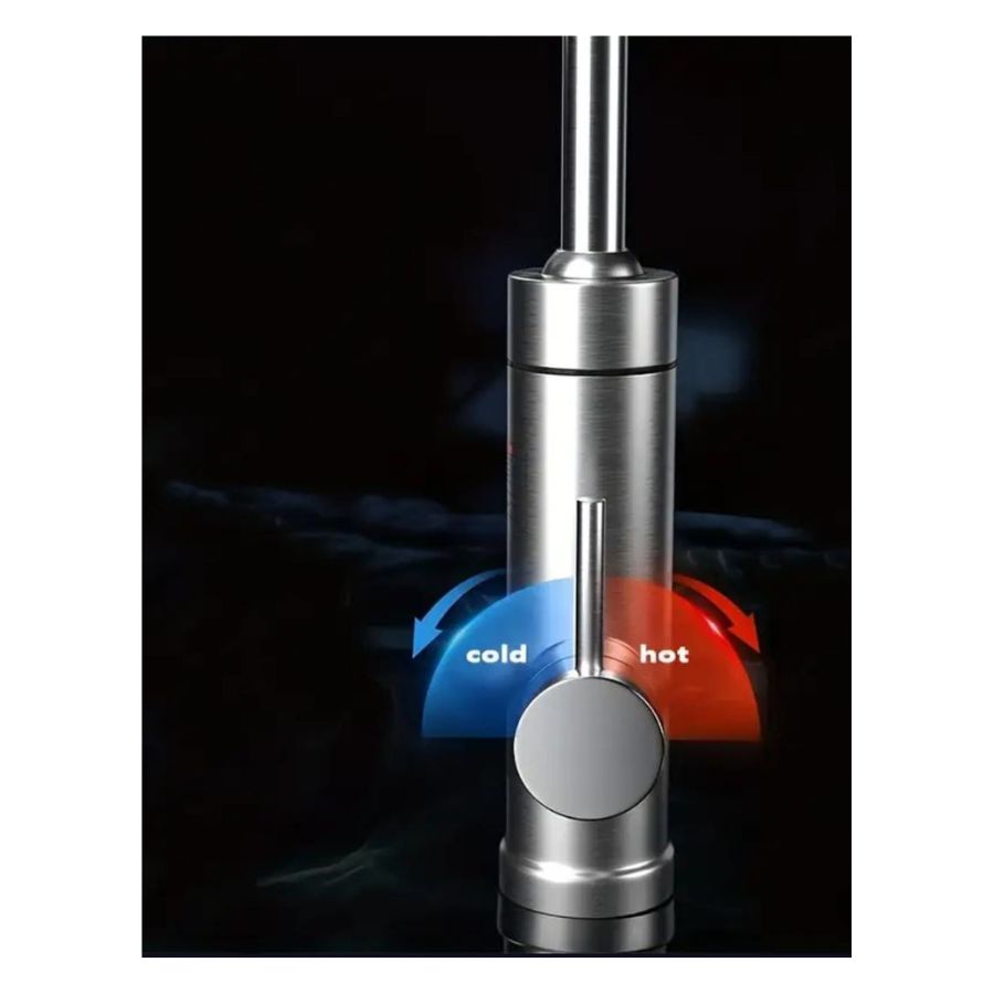 LLAVE GRIFO AGUA CALIENTE ELECTRICO ACERO INOXIDABLE - 2