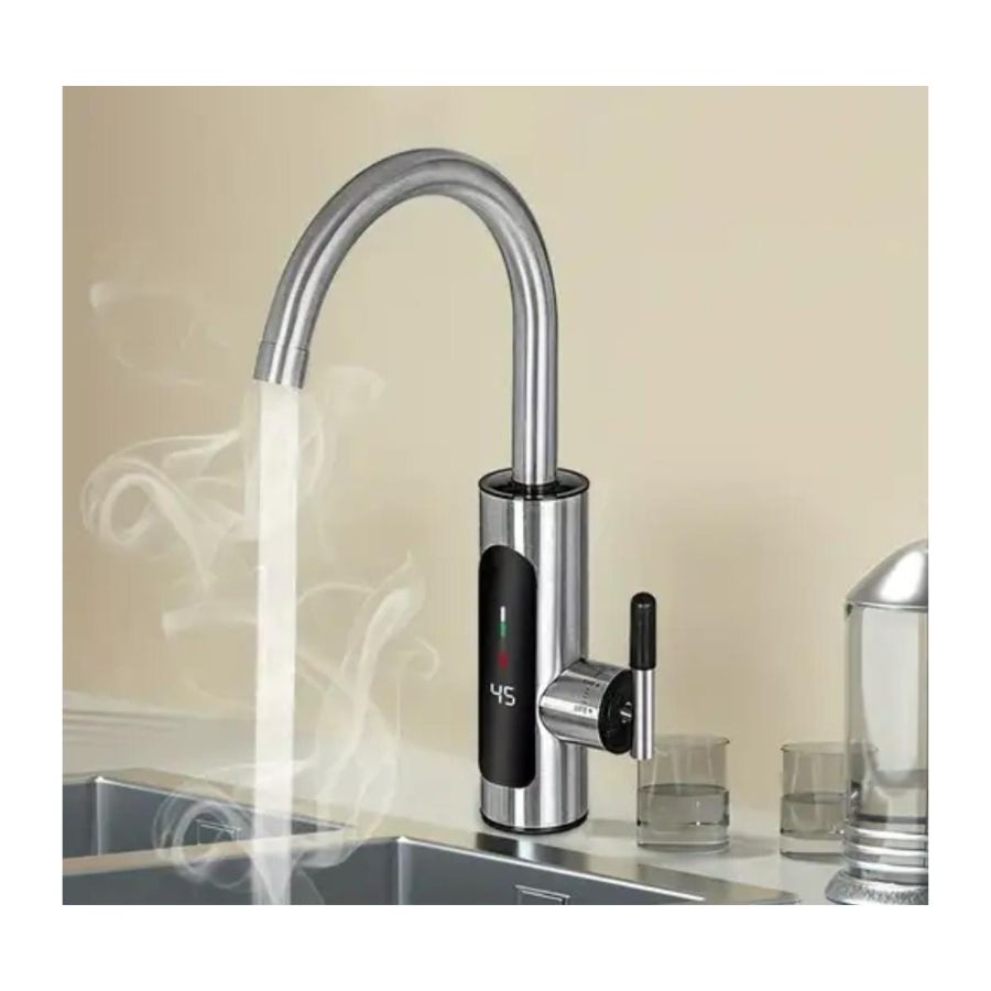LLAVE GRIFO AGUA CALIENTE ELECTRICO ACERO INOXIDABLE - 4