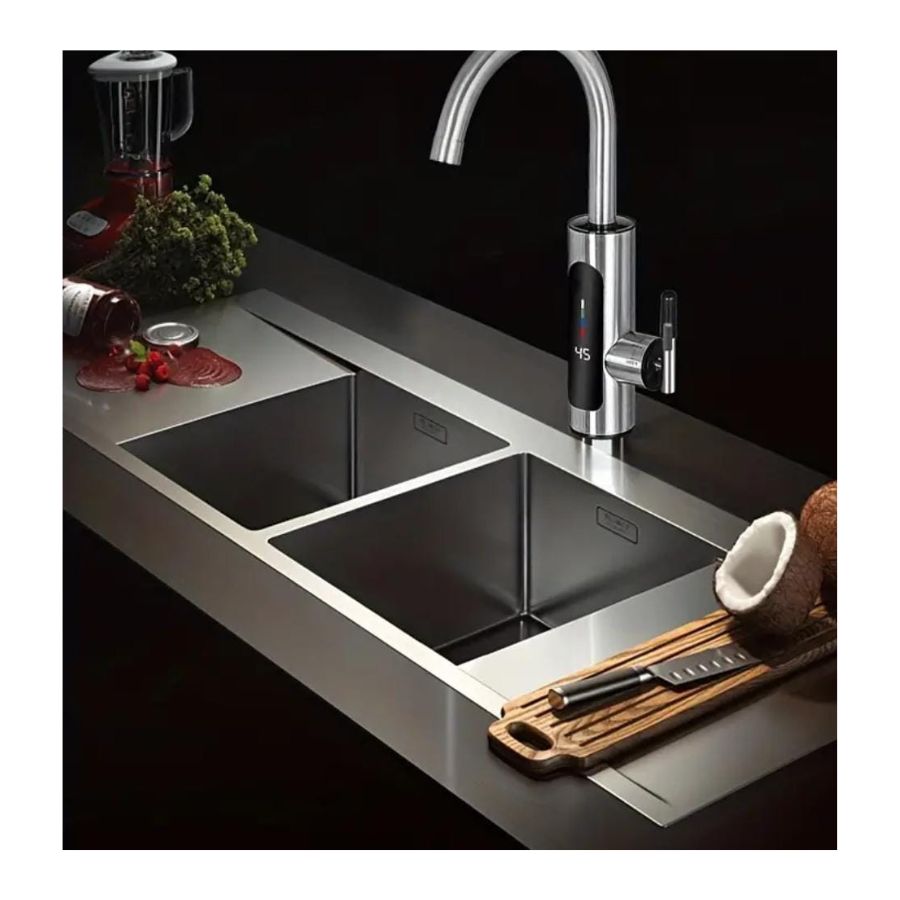 LLAVE GRIFO AGUA CALIENTE ELECTRICO ACERO INOXIDABLE - 5