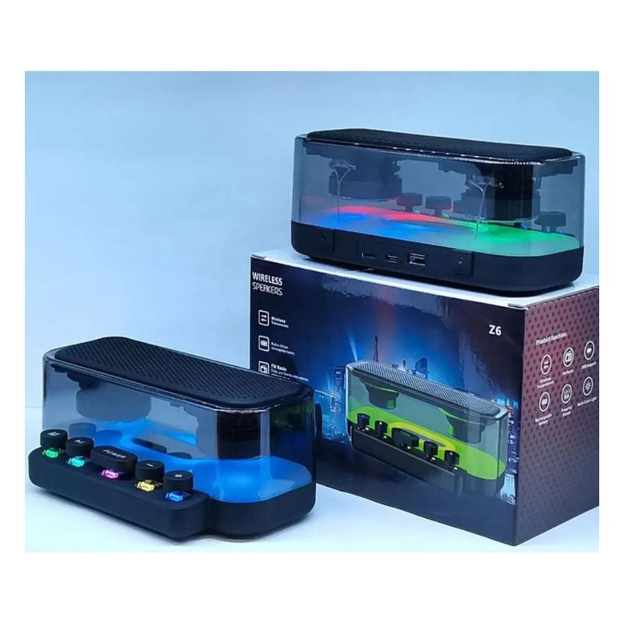 PARLANTE CON LUZ BLUETOOTH SONIDO ENVOLVENTE - 2